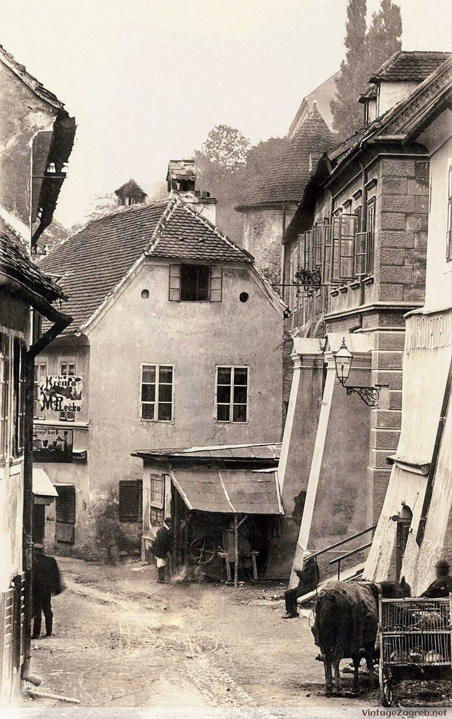 Ulica Pod zidom — oko 1915