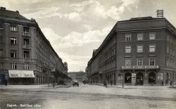 Križanje Vrhovčeve, Hatzove, Radišine i Solovljeve ulice — 1925 ili 1928